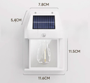 Arandela De Parede Externa Refletor Solar A Prova De Água Com Sensor Aproximação