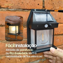 Arandela De Parede Externa Refletor Solar A Prova De Água Com Sensor Aproximação