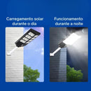 Luminária LED Solar Brilho Novo - Para Chácaras, Quintal, Comércio e Ruas