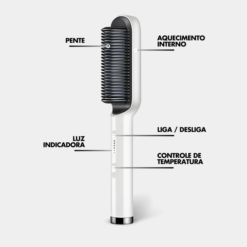 Deixe Seus Cabelos Lisos em Minutos Escova Multifunção