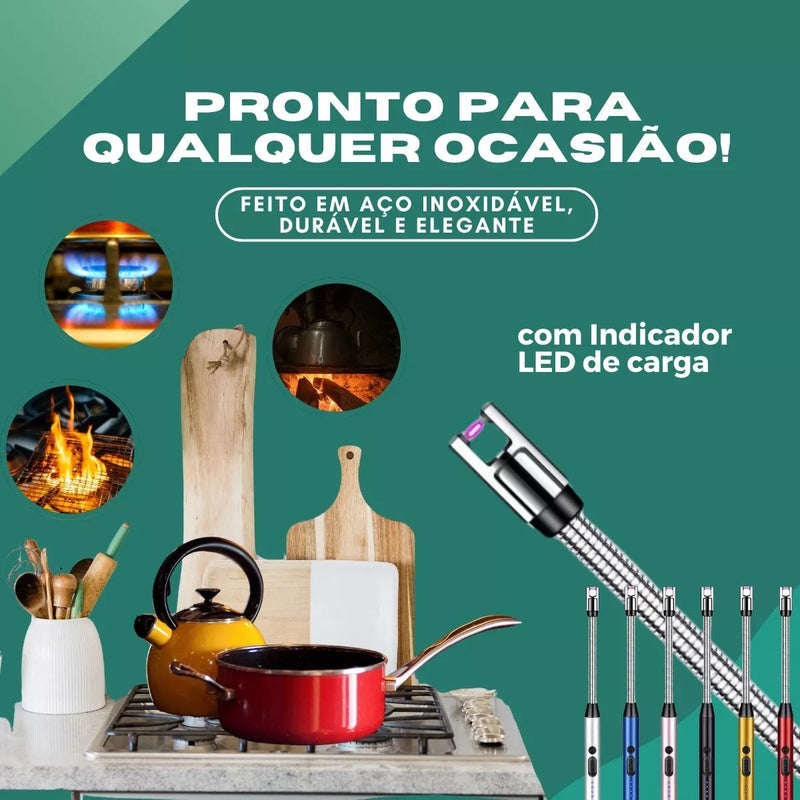 Acendedor Elétrico Definitivo - Recarregável