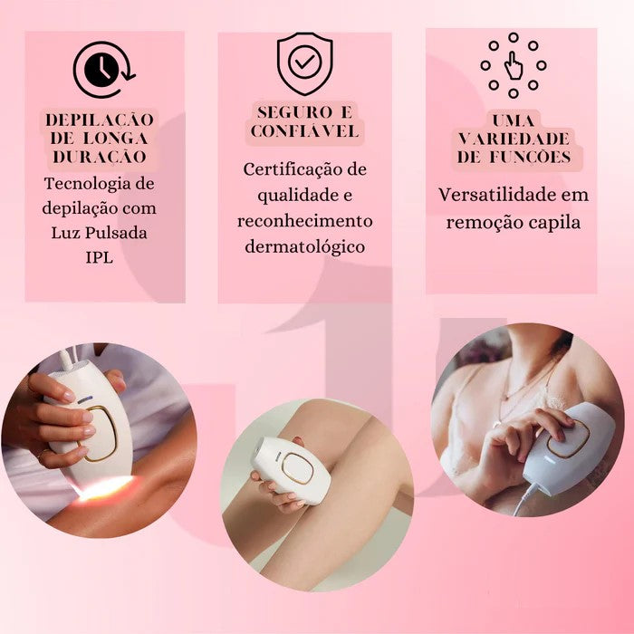 Depilador Indolor LaserSmooth Pro® + Óculos de Proteção UV