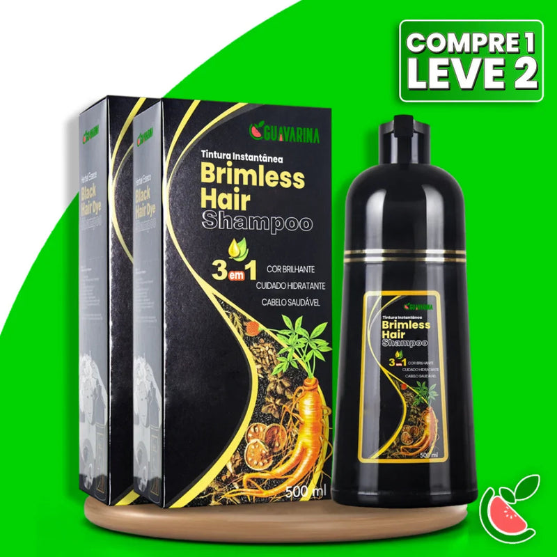 (Compre 01 e Leve 2)  Shampoo Brimless Botânico Natural 3 em 1 (Dura Até 6 Meses)