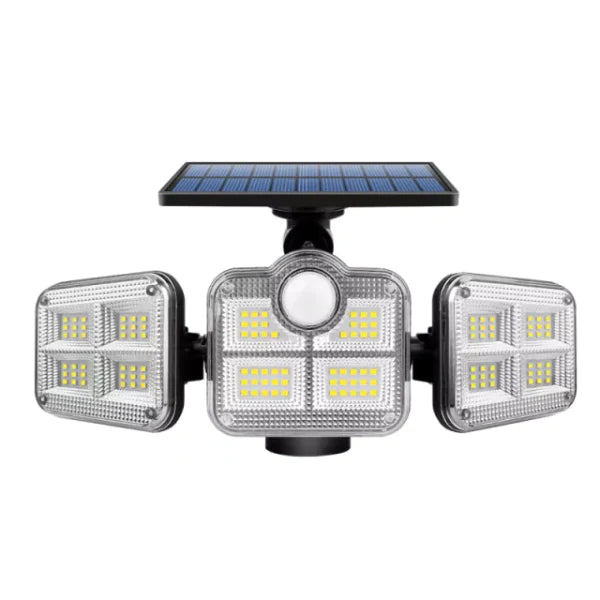 Holofote Solar Led 800W com 3 Cabeças - Sofisticado e Eficiente