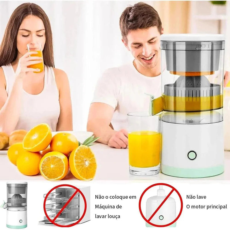 Espremedor de Frutas Portátil – Compacto, Sem Fio e Lâminas Duplas para Extração Eficiente