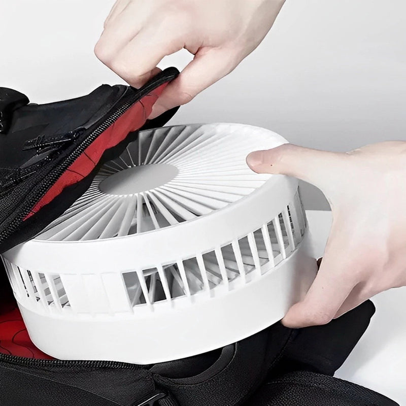 Ventilador de Mesa Dobrável Portátil Recarregável 4 Velocidades Longa Duração USB