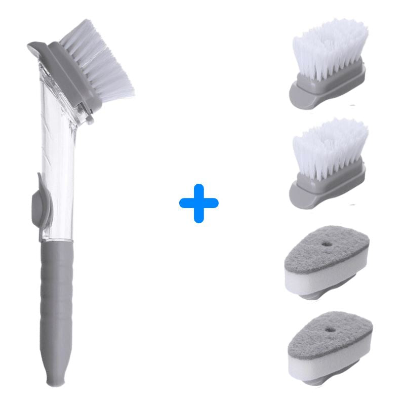 Escova 2 em 1 com Dispenser Para Sabão - ProClean©