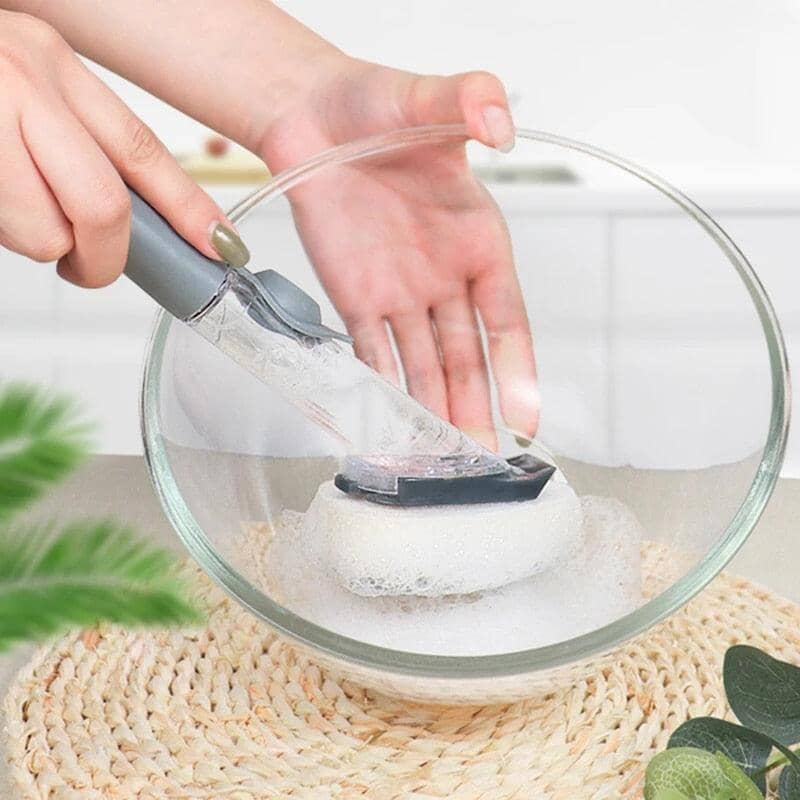 Escova 2 em 1 com Dispenser Para Sabão - ProClean©