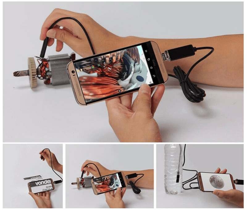 Câmera Endoscópica para Celular LED