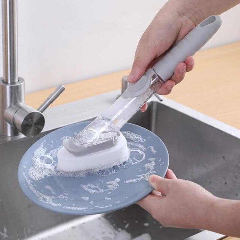 Escova 2 em 1 com Dispenser Para Sabão - ProClean©