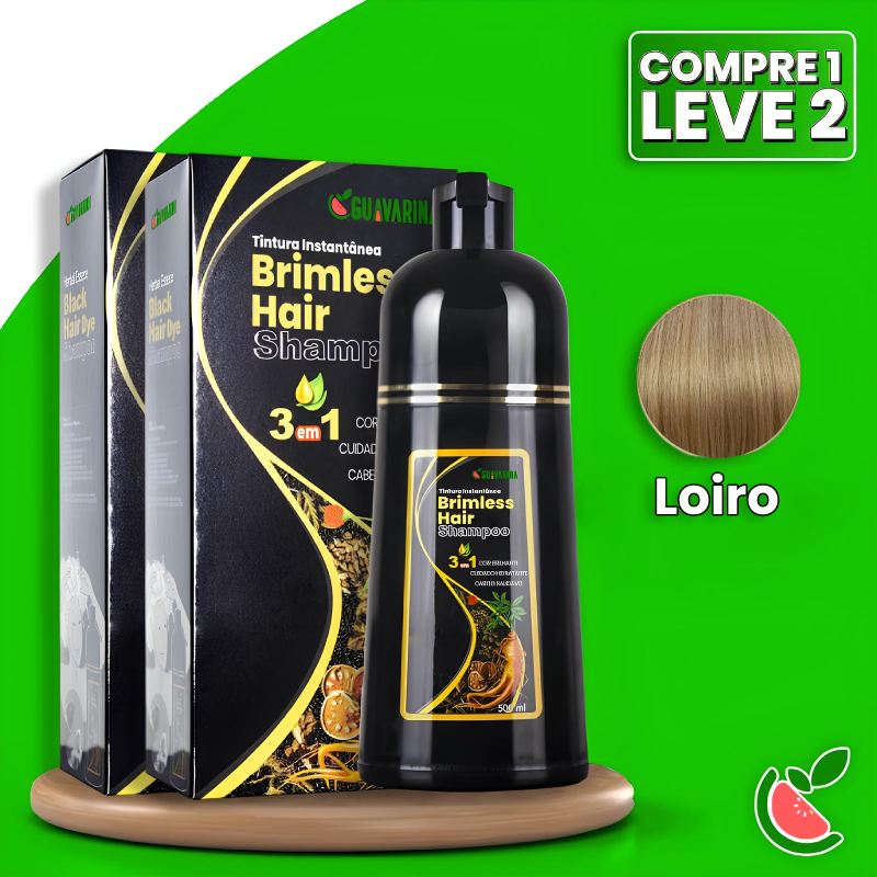 (Compre 01 e Leve 2)  Shampoo Brimless Botânico Natural 3 em 1 (Dura Até 6 Meses)