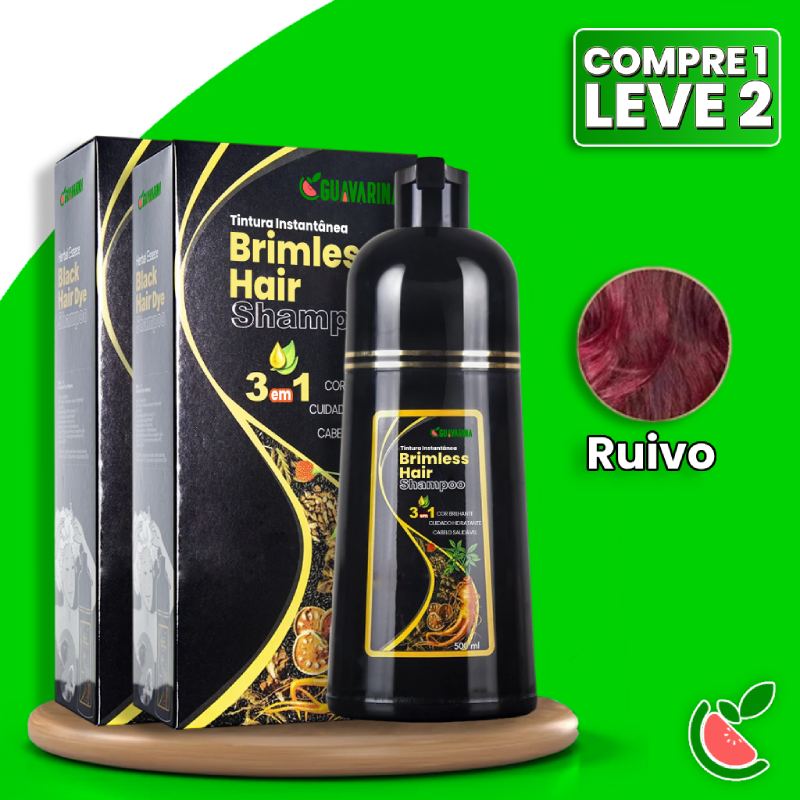 (Compre 01 e Leve 2)  Shampoo Brimless Botânico Natural 3 em 1 (Dura Até 6 Meses)