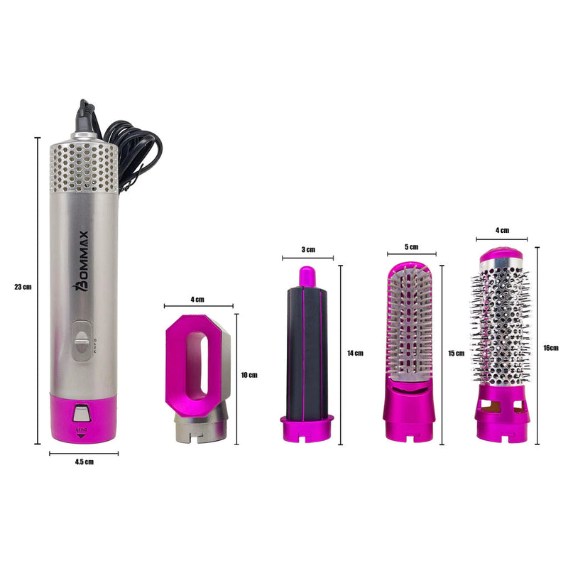 Dany Hair Pro Styler - 5 em 1: Seca, Alisa, Baby liss, Volume e Escova!