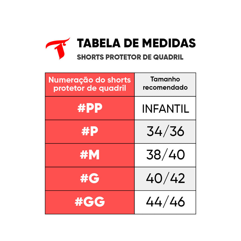 Shorts Protetor de Quadril GB-217