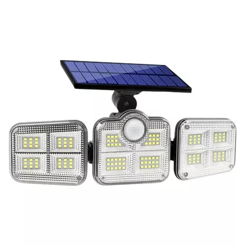 Holofote Solar Led 800W com 3 Cabeças - Sofisticado e Eficiente
