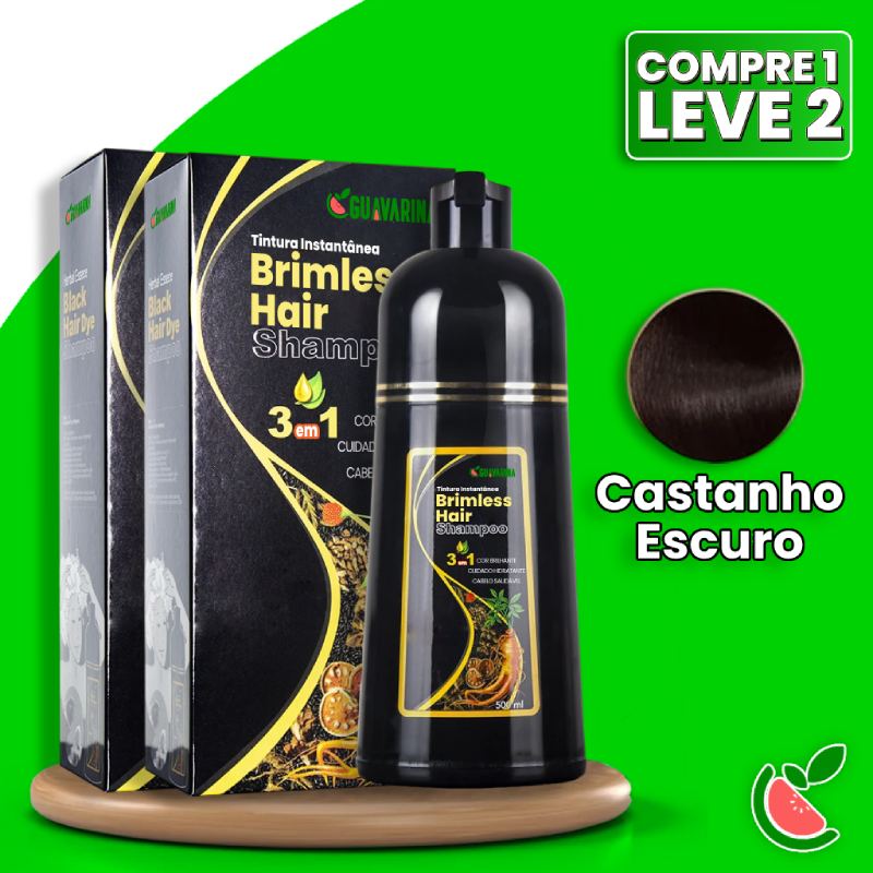 (Compre 01 e Leve 2)  Shampoo Brimless Botânico Natural 3 em 1 (Dura Até 6 Meses)