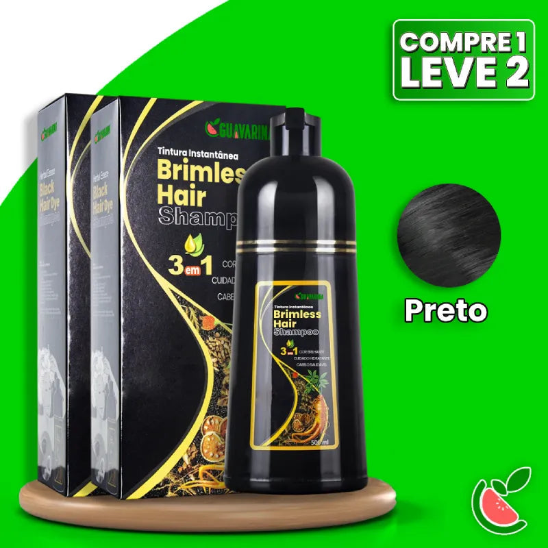 (Compre 01 e Leve 2)  Shampoo Brimless Botânico Natural 3 em 1 (Dura Até 6 Meses)